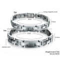 Simple design couple titanium steel bracelets